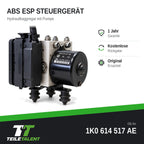 1K0614517AE ABS Block Steuergerät VW Golf 5 Audi A3 8P Seat Altea Skoda Octavia