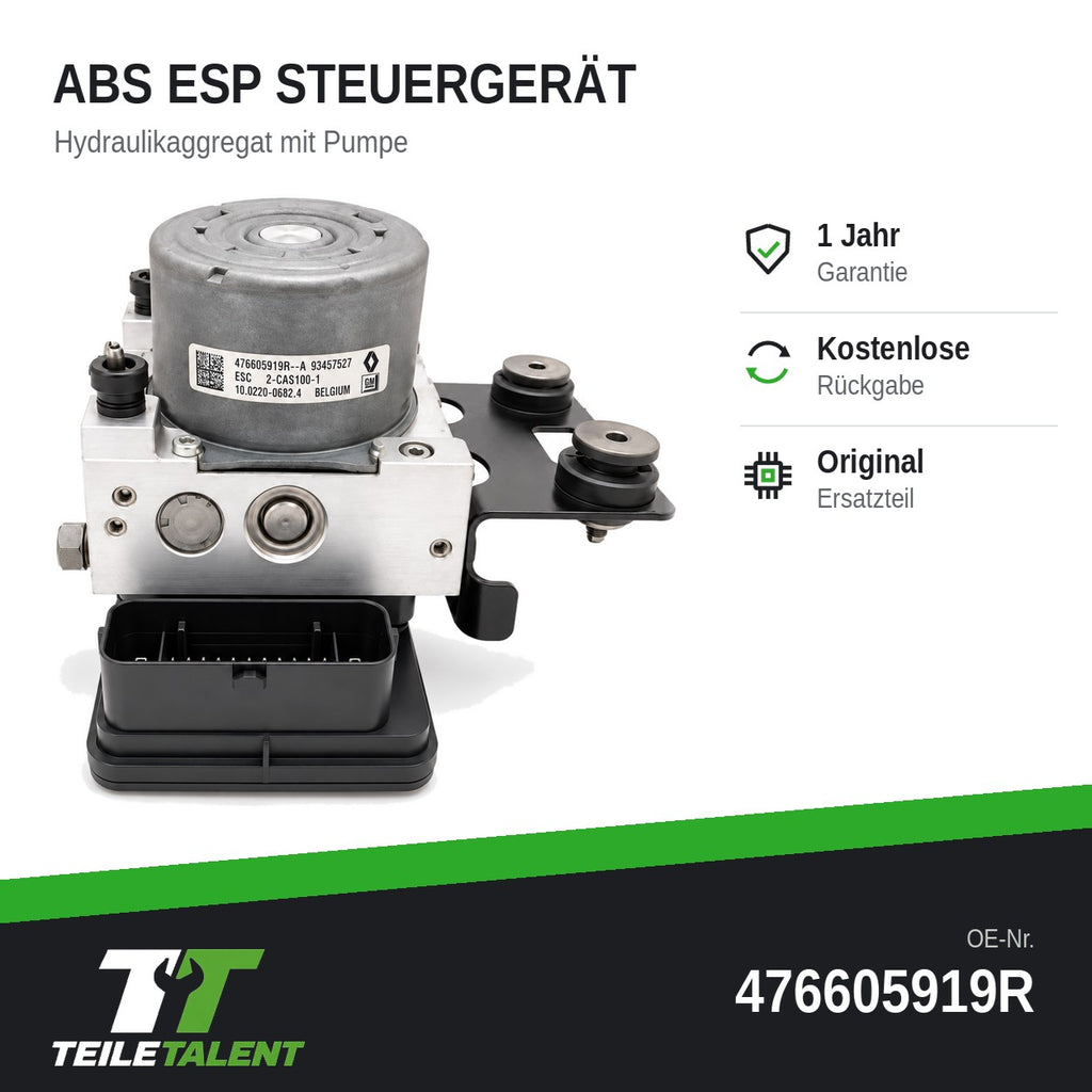 476605919R ABS ESP Steuergerät Hydraulikblock Opel Vivaro B Renault Trafic III