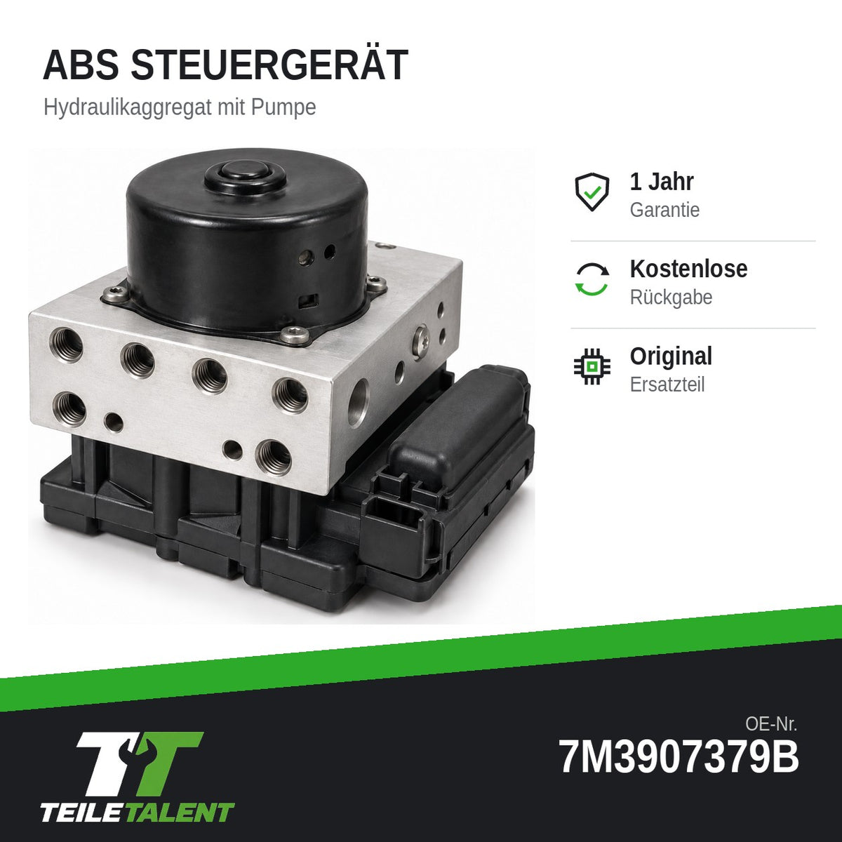 7M3907379B ABS Hydraulikblock Steuergerät VW Sharan 7M Seat Alhambra Ford Galaxy