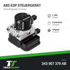 1K0907379AB ABS Block Steuergerät Seat Altea XL Audi A3 8P Skoda Octavia 2 Combi