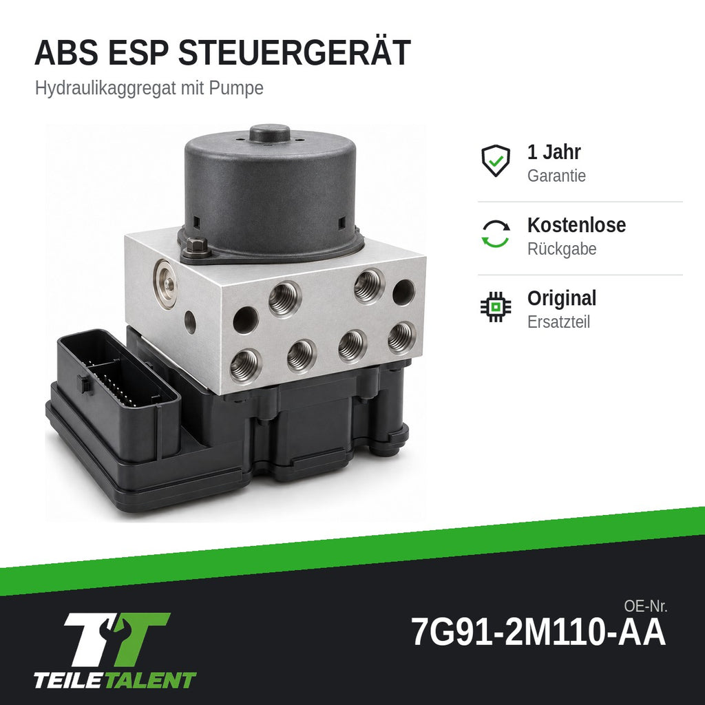 Ford S-Max Galaxy WA6 ABS Steuergerät Hydraulikblock 7G912M110AA