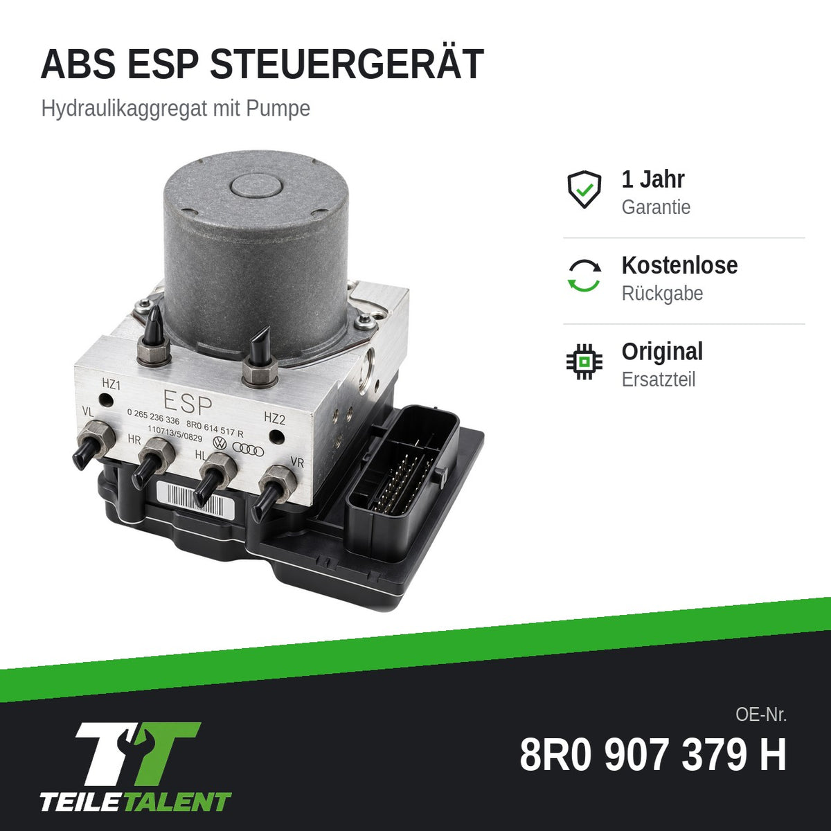 8R0907379H ABS Block Steuergerät Hydraulikblock ESP Audi Q5 8R SQ5 8RB