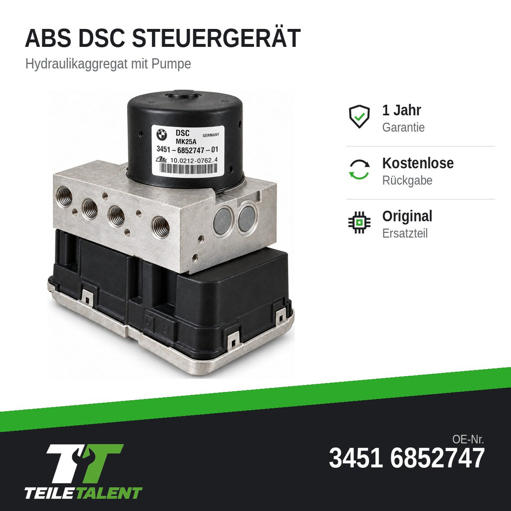 34516852747 ABS DSC Hydraulikblock Steuergerät BMW X3 F25 X4 F26