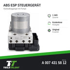 A0074315812 ABS ESP Hydraulikblock Steuergerät Mercedes Sprinter W906