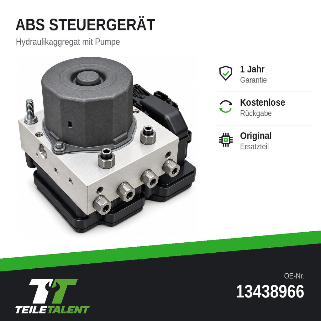 Opel Adam M13 ABS Hydraulikblock Steuergerät 13438966 ABS1927R