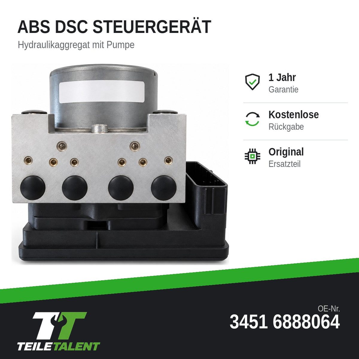 34516888064 ABS DSC Block Steuergerät BMW X1 F48 X2 F39 2er F45 F46