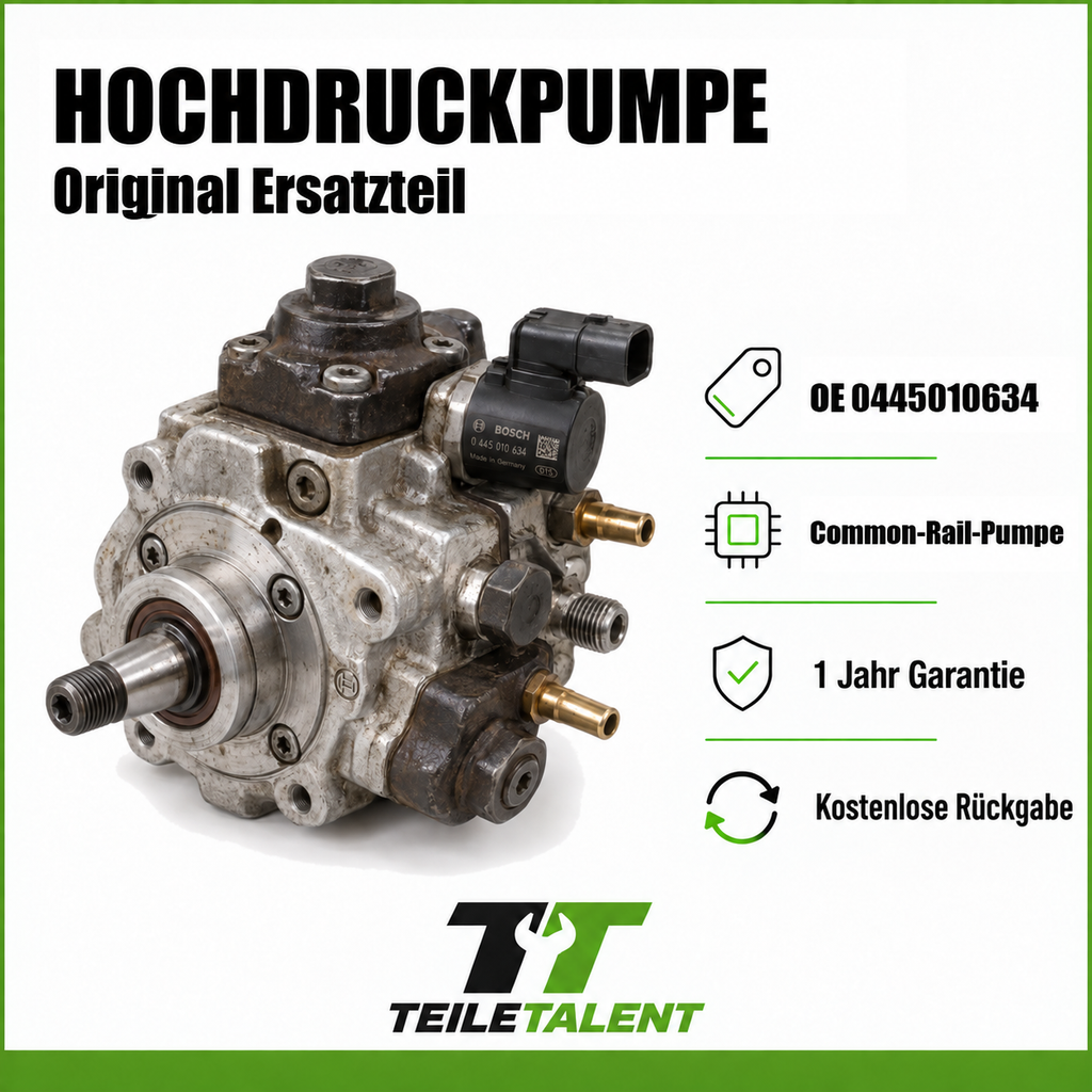 Bosch Common-Rail-Hochdruckpumpe 0445010634 BMW 1er 3er 5er X1 X3 Diesel