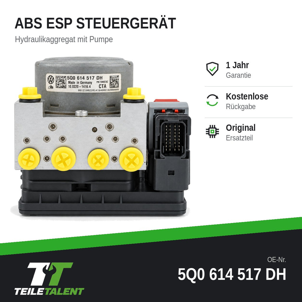 5Q0614517DH ABS Block Steuergerät VW Passat B8 Hydraulikblock
