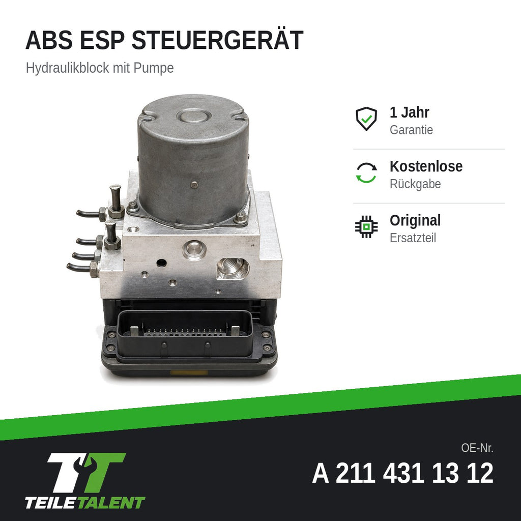 A2114311312 ABS ESP Hydraulikblock Mercedes E-Klasse W211 S211 CLS C219