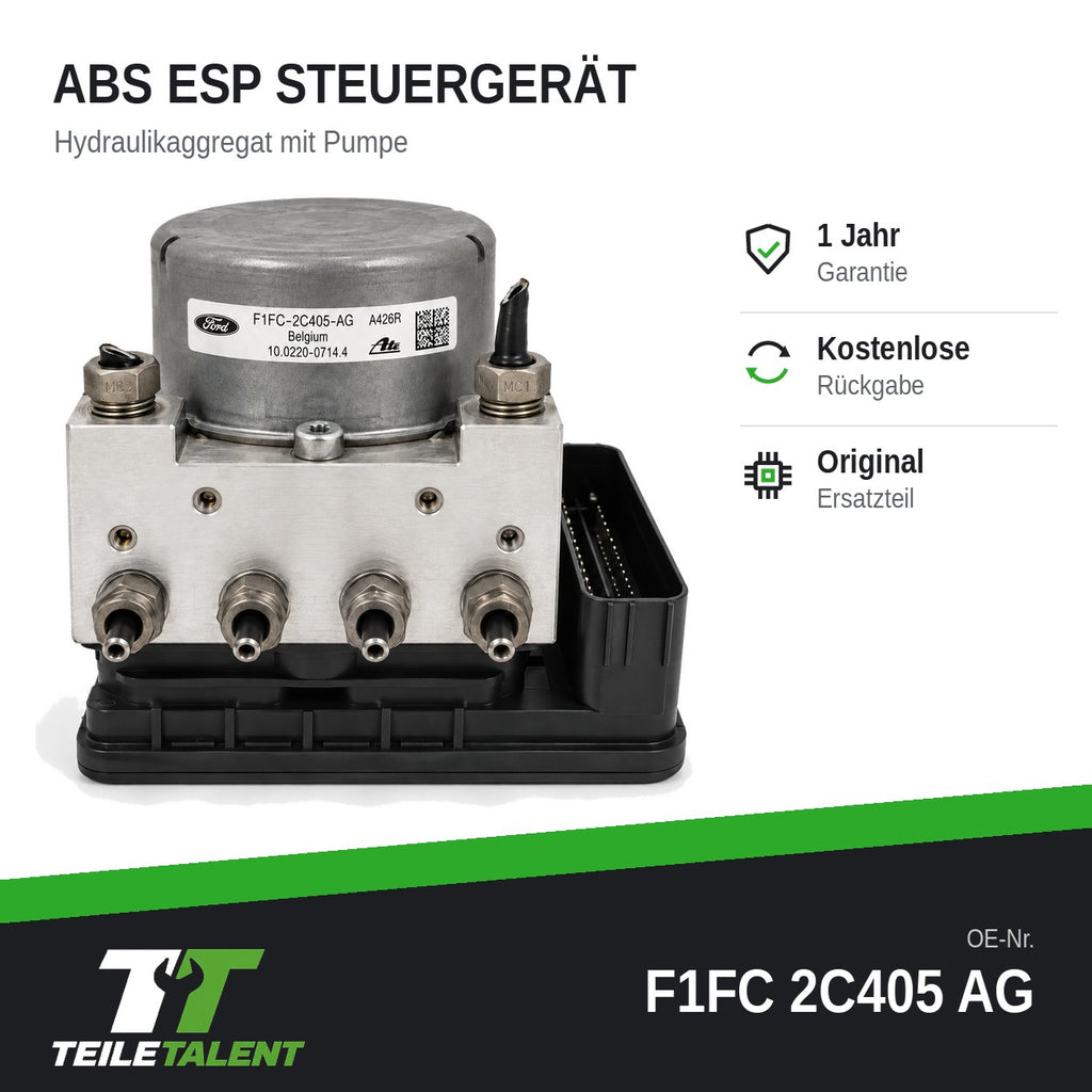 F1FC2C405AG ABS ESP Block Steuergerät Hydraulikblock Ford Focus 3