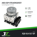 5Q0614517EF ABS Block Steuergerät Hydraulikblock Skoda Karoq Kodiaq Seat Tarraco