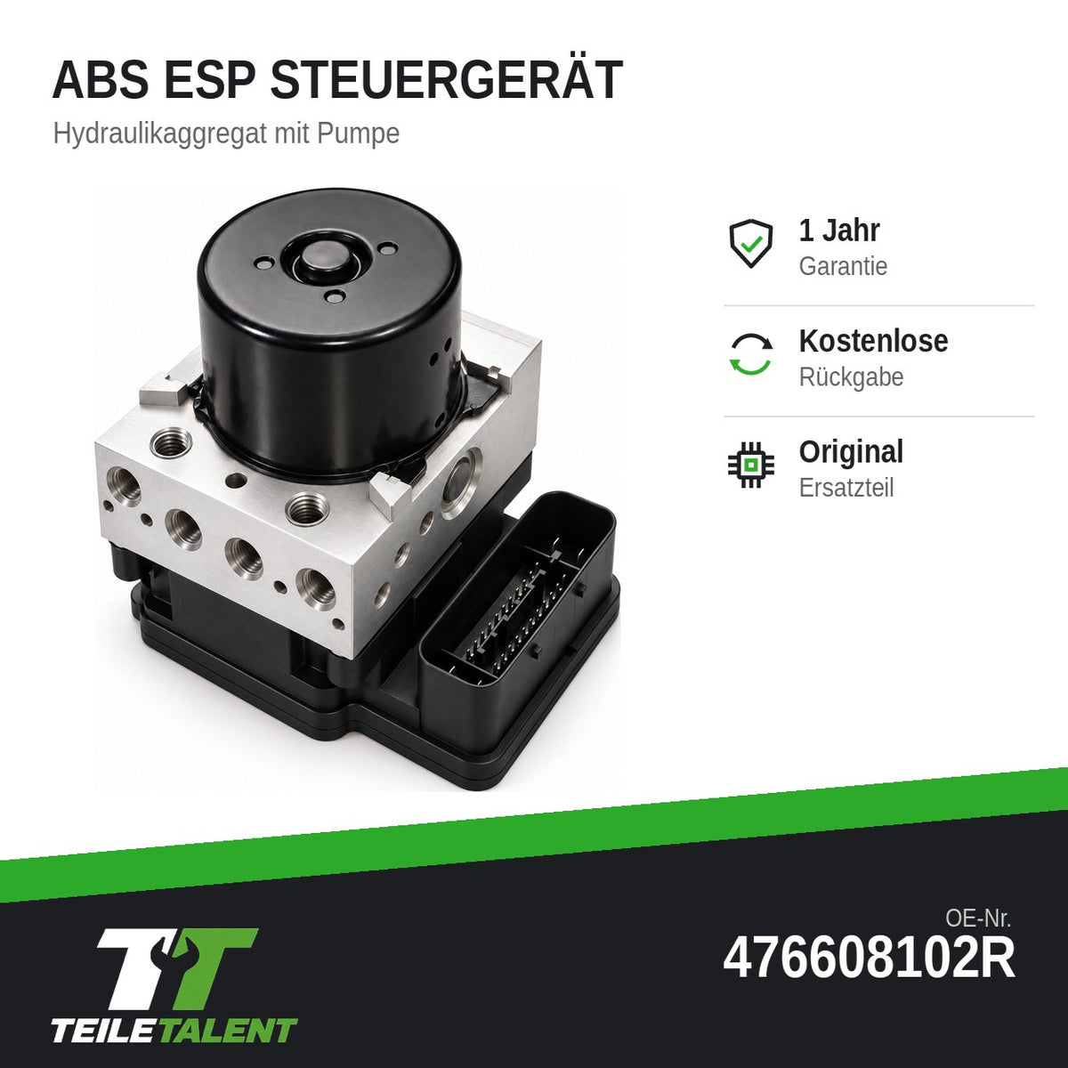 476608102R ABS Block Steuergerät Hydraulikblock Renault Mégane III Scénic