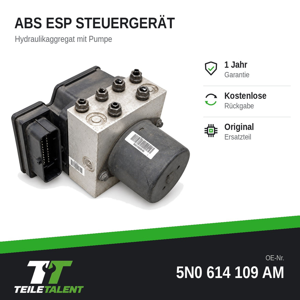 5N0614109AM ABS Block Steuergerät Hydraulikblock Audi Q3 8U