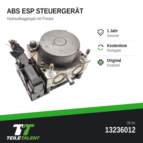 13236012 ABS ESP Block Steuergerät Hydraulikblock Opel Corsa D