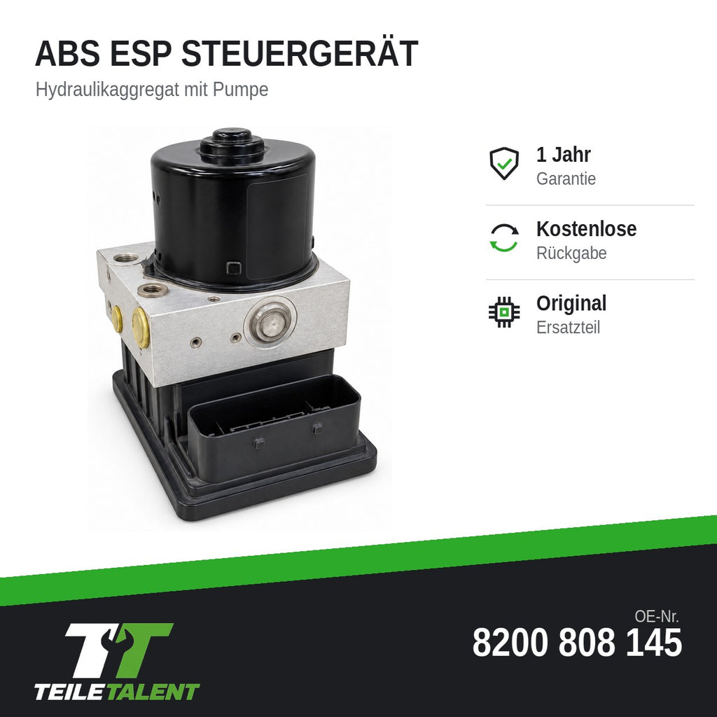 Renault Espace IV JK Laguna II Vel Satis ABS Hydraulikblock 8200808145