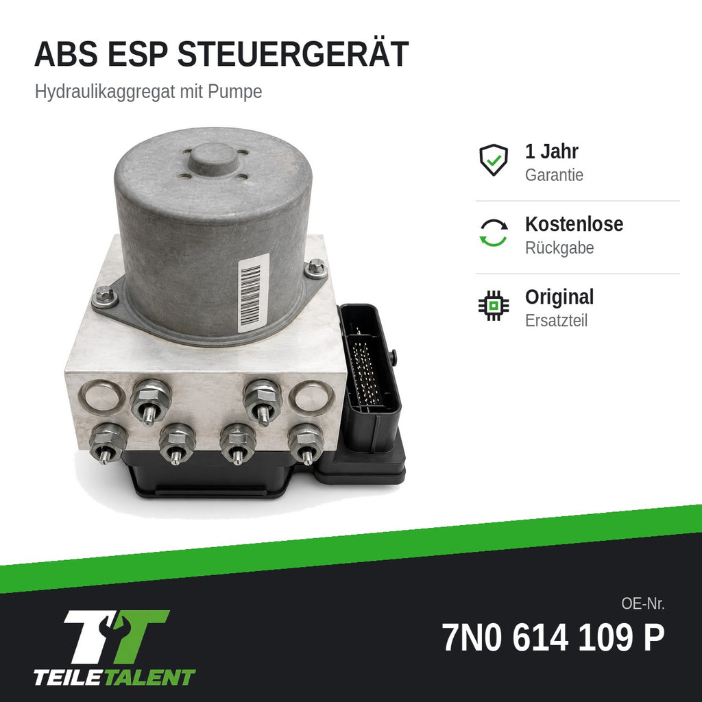 7N0614109P ABS Block Steuergerät Hydraulikblock Seat Alhambra II 710 711 TRW