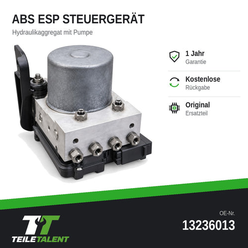 13236013 ABS ESP Block Steuergerät Hydraulikblock Opel Corsa D