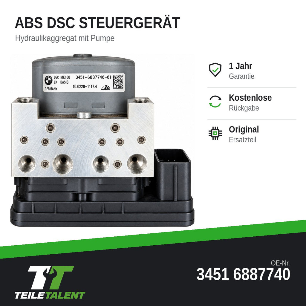 34516887740 ABS DSC Hydraulikblock Steuergerät BMW 3er F30 4er F32