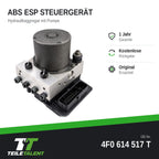 4F0614517T ABS Block Steuergerät Hydraulikblock Audi A6 C6 4F Avant 4F0910517AC