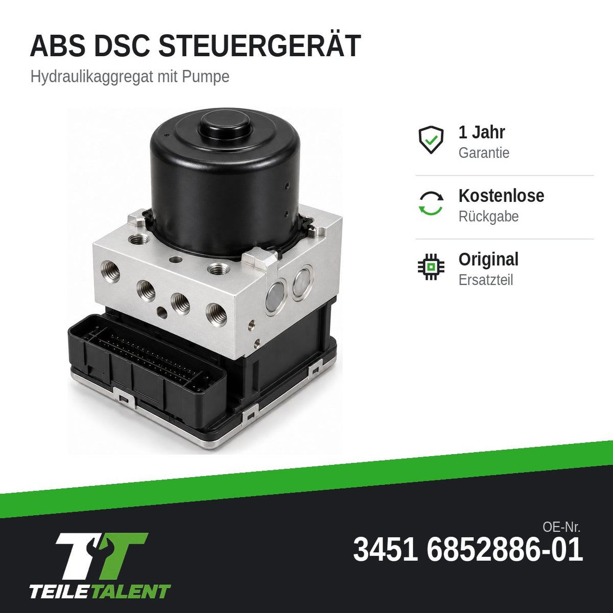 34516852886 ABS Block Steuergerät Hydraulikblock BMW X3 F25 X4 F26