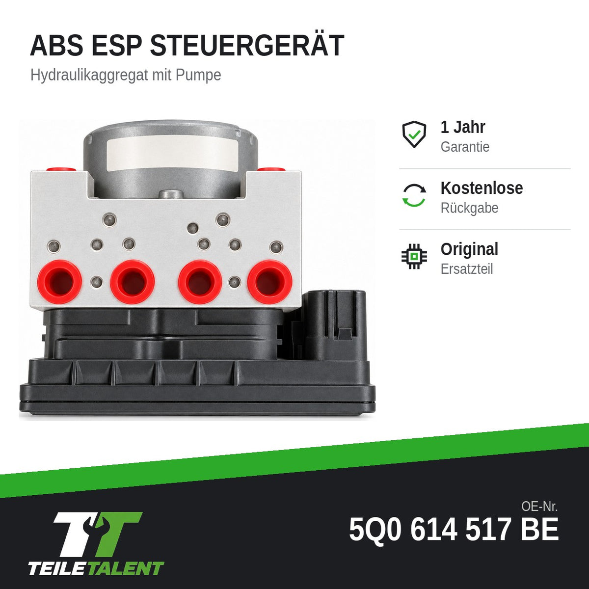 5Q0614517BE ABS Block Steuergerät Hydraulikblock VW Passat B8 3G