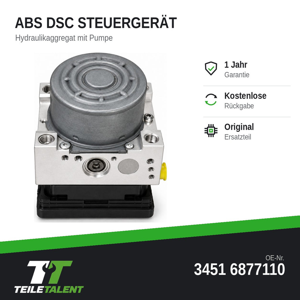 34516877110 ABS DSC Block Steuergerät BMW X1 F48 2er F45 F46