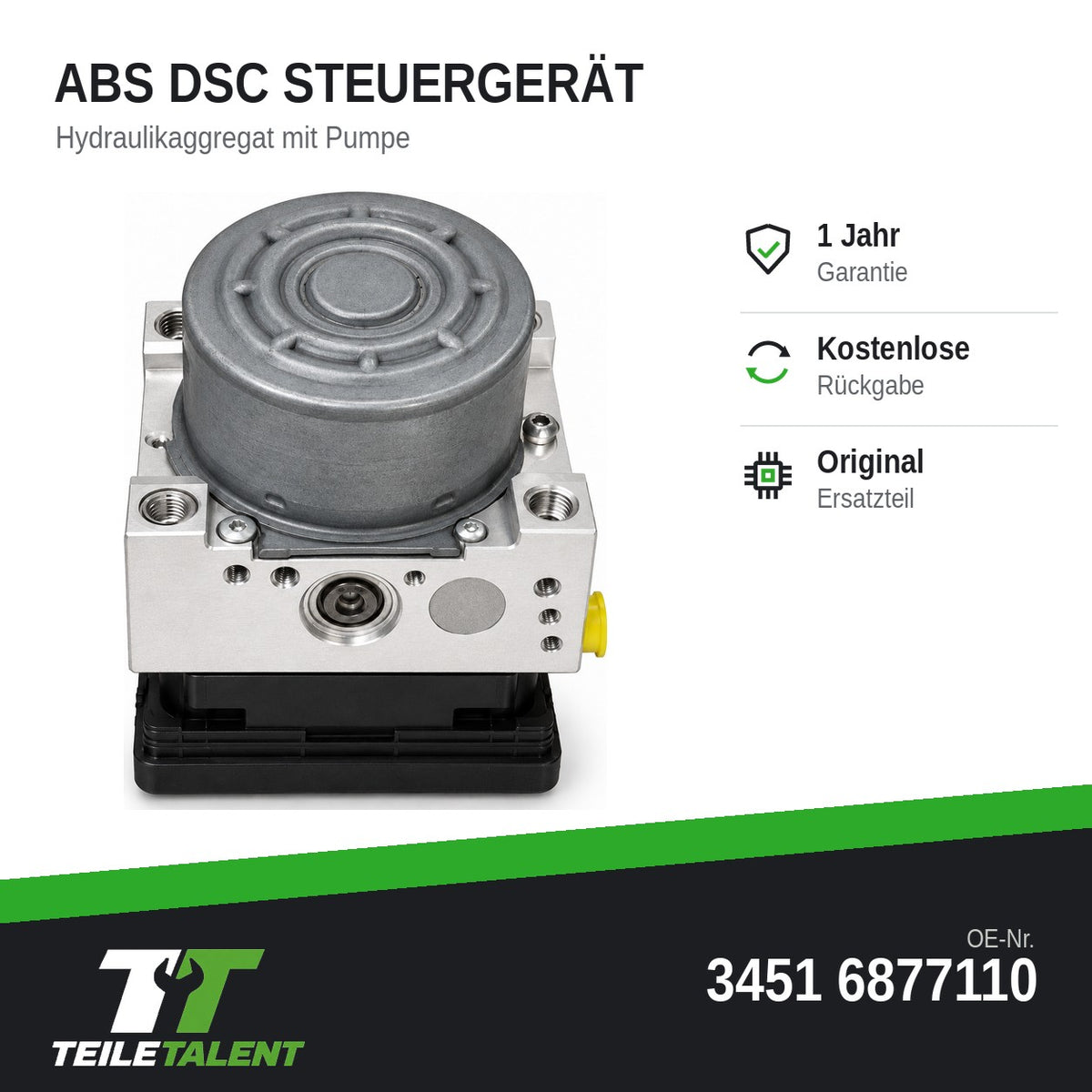 34516877110 ABS DSC Block Steuergerät BMW X1 F48 2er F45 F46