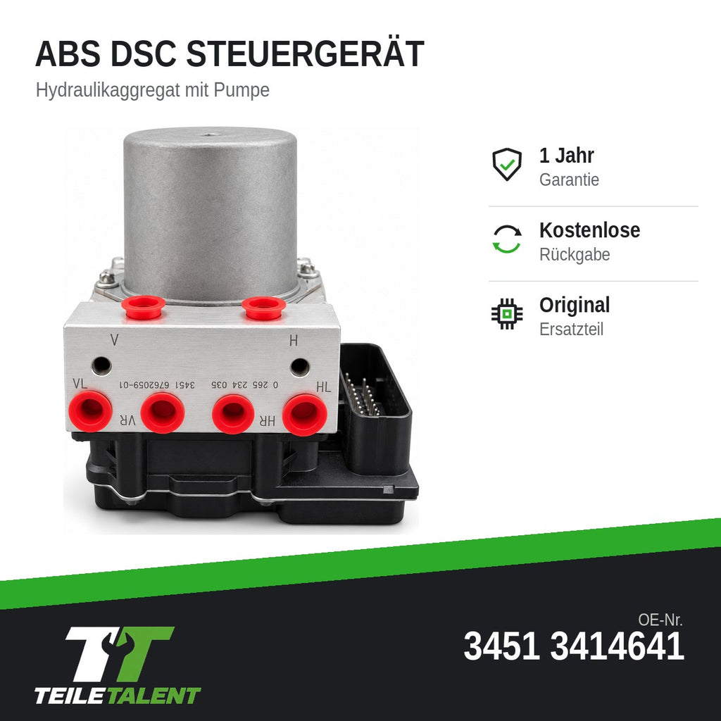 34513414641 ABS DSC Hydraulikblock Steuergerät BMW X3 E83