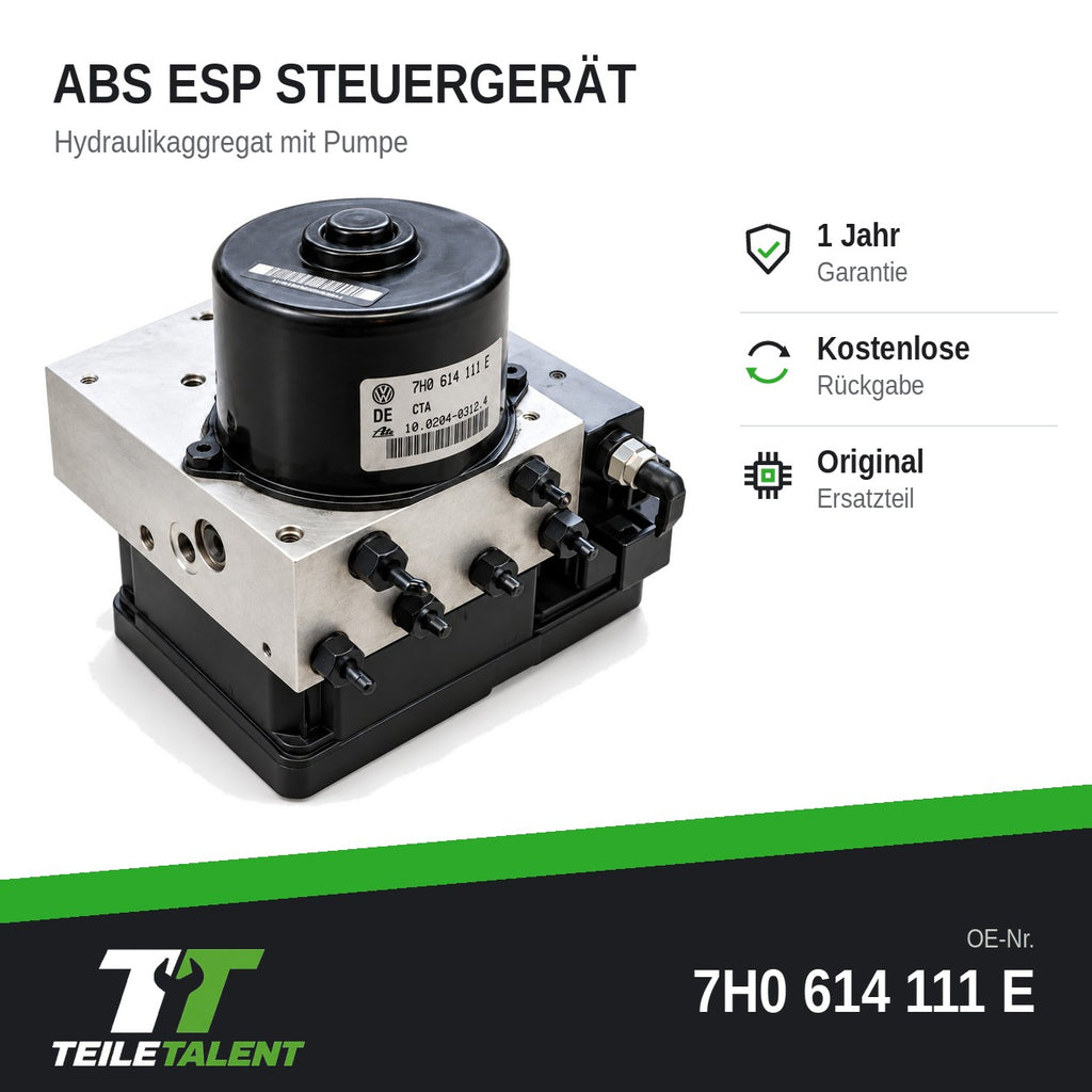7H0614111E ABS Block Steuergerät Hydraulikblock VW T5 Transporter