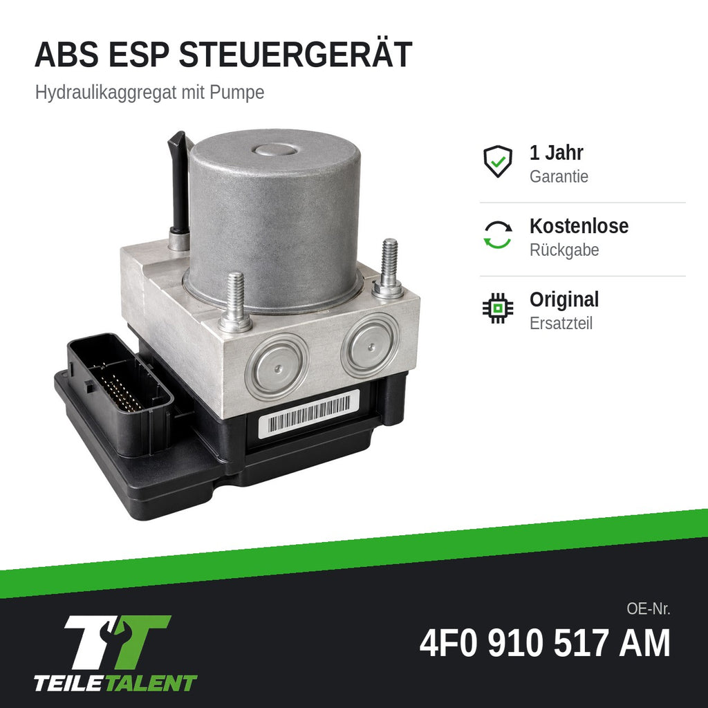 4F0910517AM ABS Block Steuergerät Hydraulikblock Audi A6 Allroad 4FH 4F0614517BD