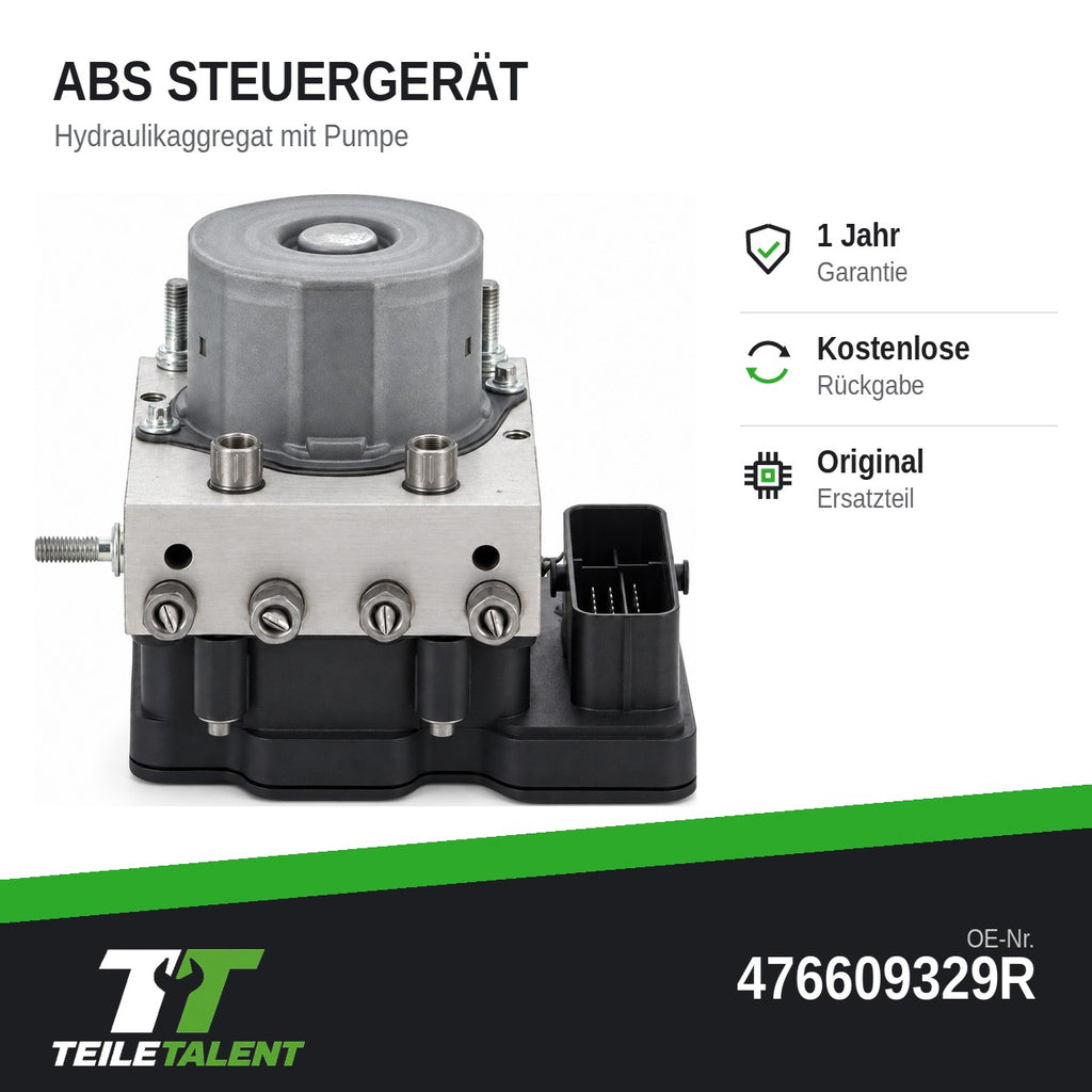 476609329R ABS Block Steuergerät Hydraulikblock Renault Twingo III