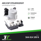 3AA614109N ABS Block Steuergerät Hydraulikblock VW Passat B7 362 365 Alltrack