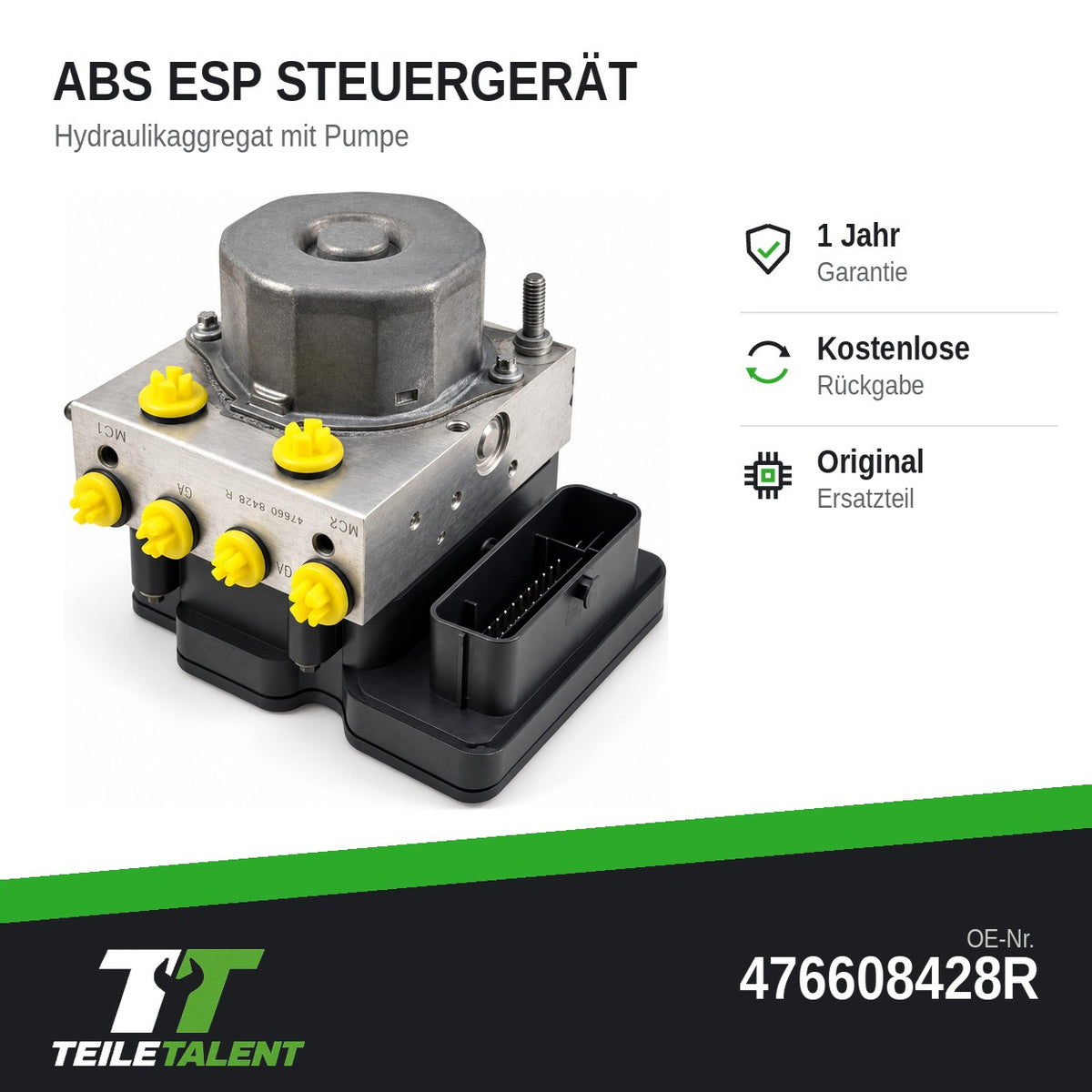 476608428R ABS Block Steuergerät Hydraulikblock Renault Clio IV Captur