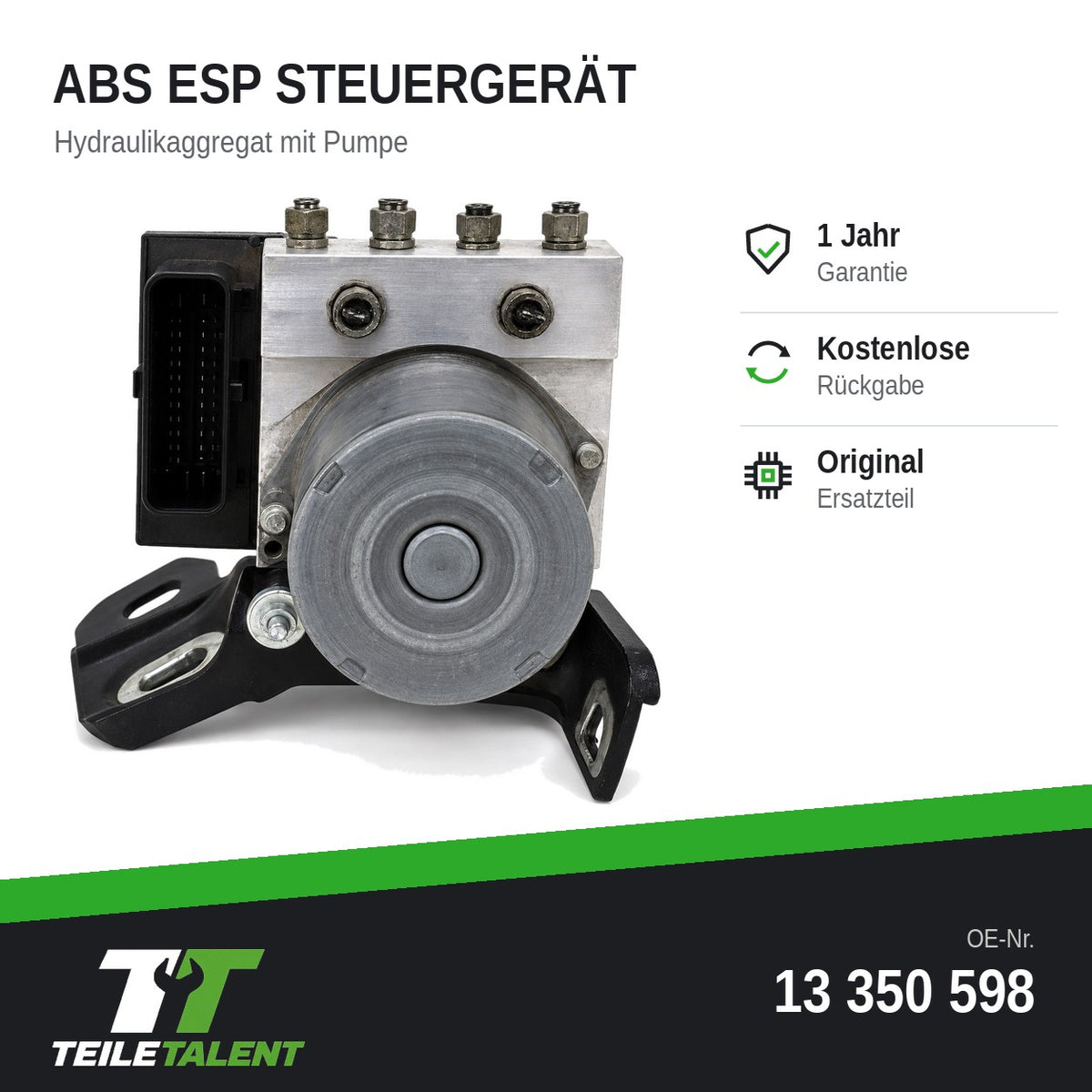 13350598 ABS ESP Block Steuergerät Hydraulikblock Opel Corsa D