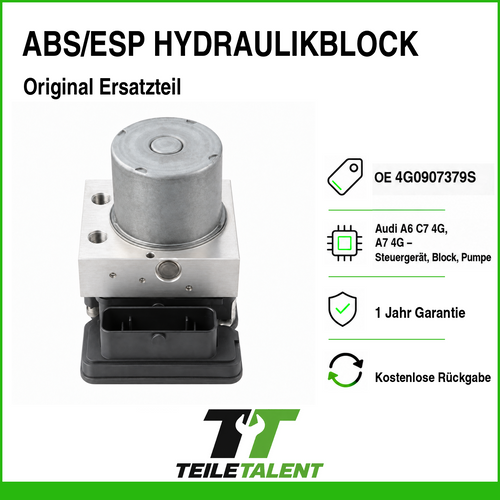 ABS ESP Hydraulikblock 4G0907379S Audi A6 C7 4G A7 4G Steuergerät Pumpe ESP9