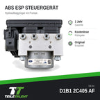 D1B12C405AF ABS ESP Block Steuergerät Hydraulikblock Ford Fiesta 6