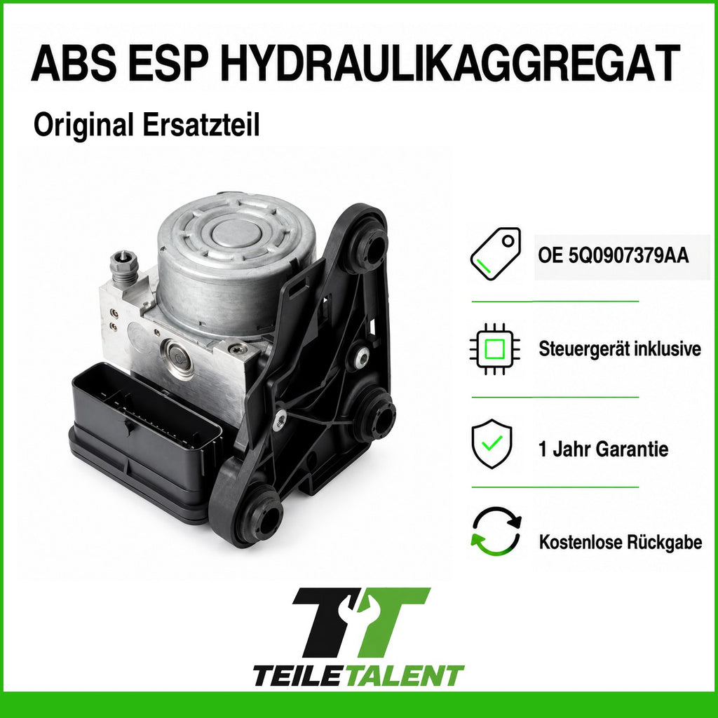 ABS ESP Hydraulikaggregat 5Q0907379AA VW Golf 7 Audi A3 Seat Leon Skoda Octavia