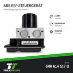 6R0614517B ABS Block Steuergerät Hydraulikblock Skoda Fabia II 5J Roomster