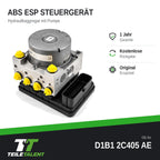 D1B12C405AE ABS ESP Block Steuergerät Hydraulikblock Ford Fiesta 6