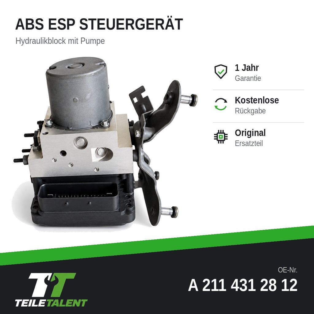 A2114312812 ABS Block Steuergerät Hydraulikblock Mercedes E-Klasse W211 S211 CLS
