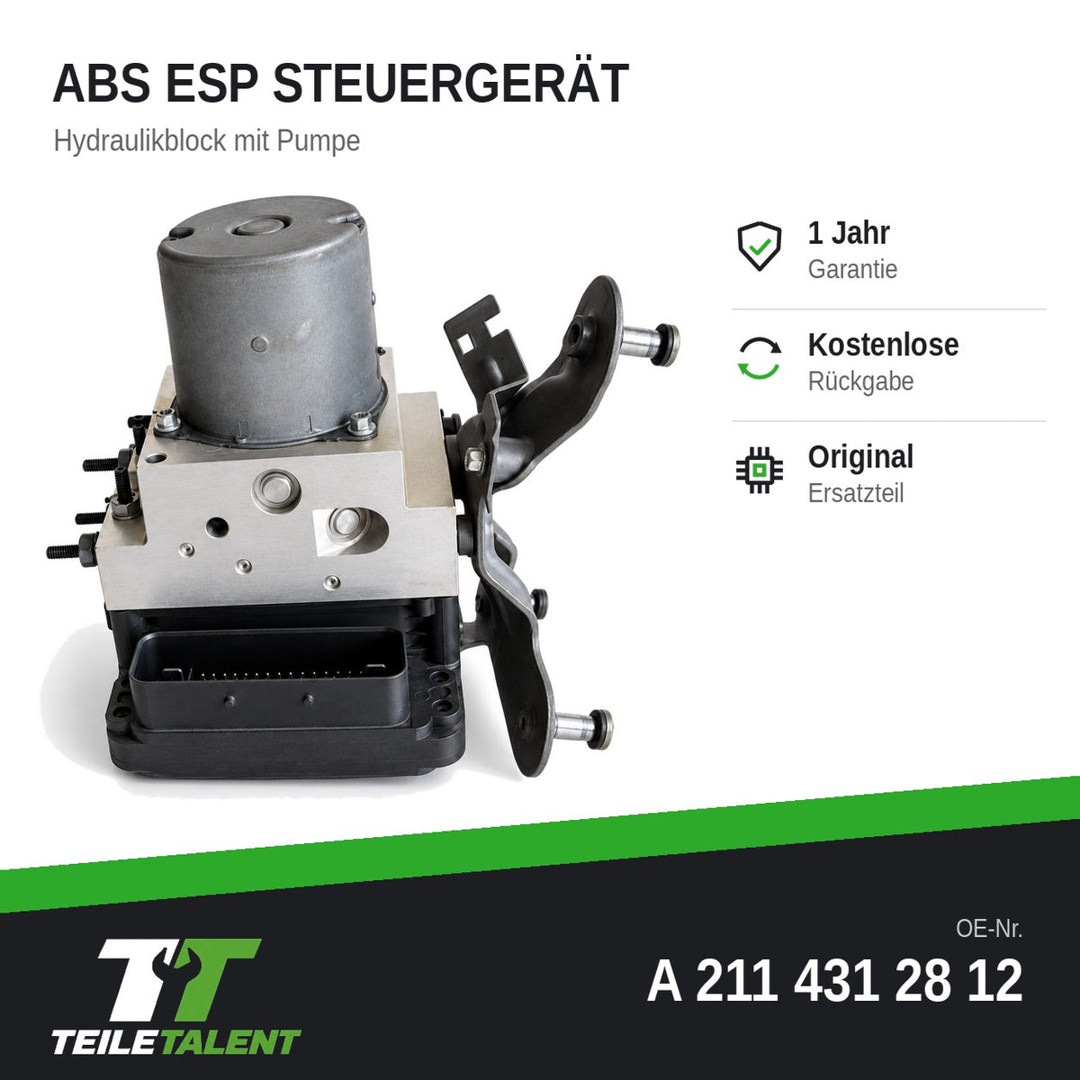 A2114312812 ABS Block Steuergerät Hydraulikblock Mercedes E-Klasse W211 S211 CLS
