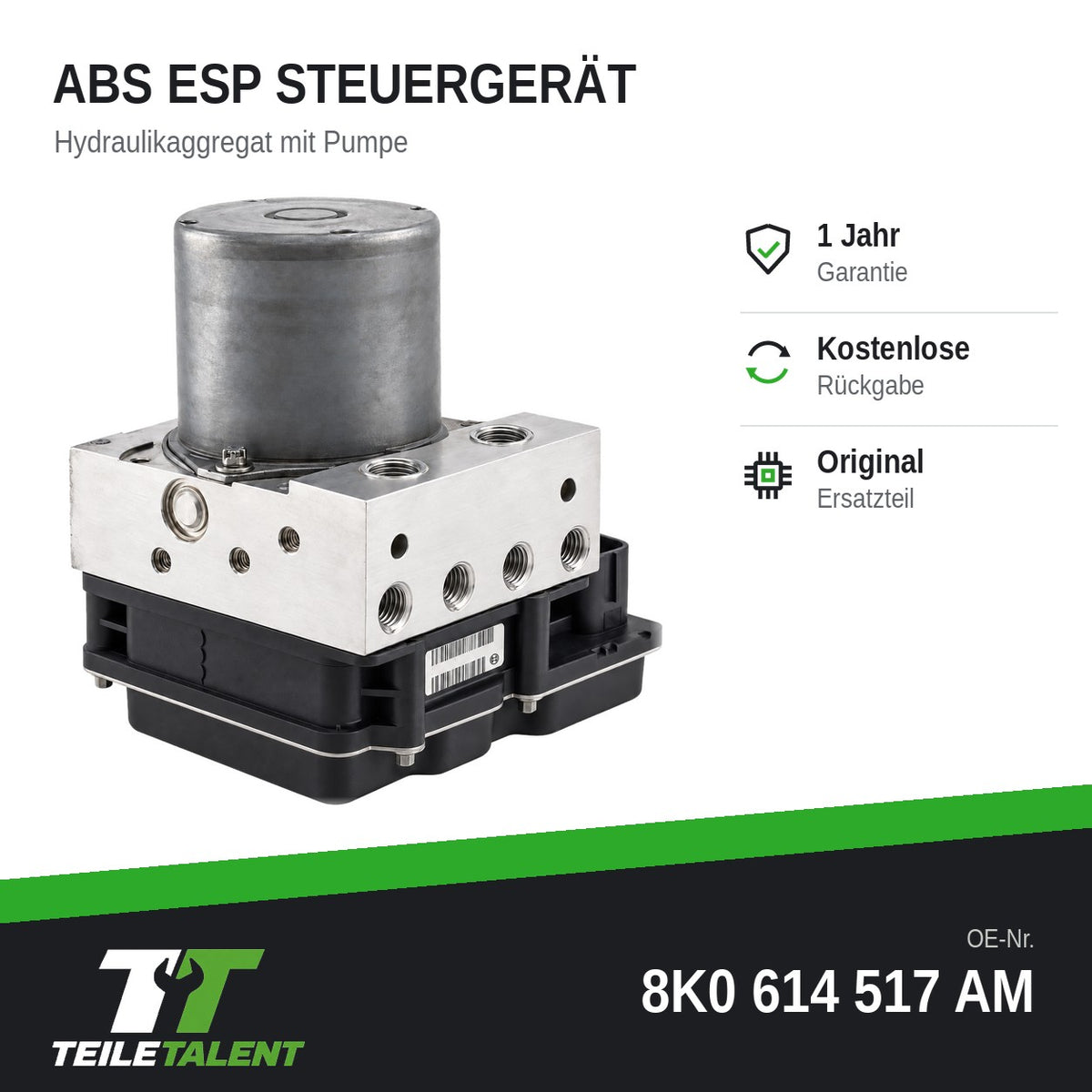 8K0614517AM ABS Block Hydraulikblock Steuergerät Audi A4 B8 8K A5 8T Cabrio