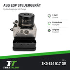 1K0614517DE ABS Block Steuergerät VW Golf 6 Seat Leon 1P 1K0907379BJ