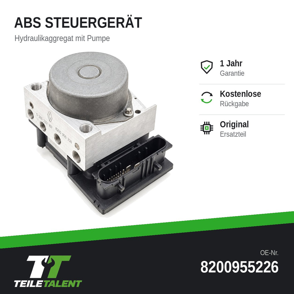 8200955226 ABS Block Hydraulikblock Steuergerät Renault Kangoo II