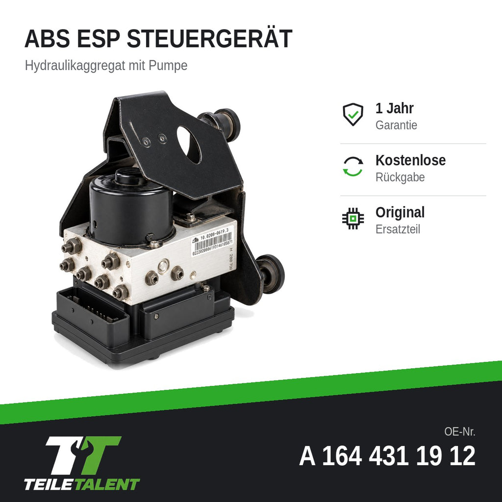 A1644311912 ABS Block Steuergerät Hydraulikblock Mercedes ML W164 GL R W251