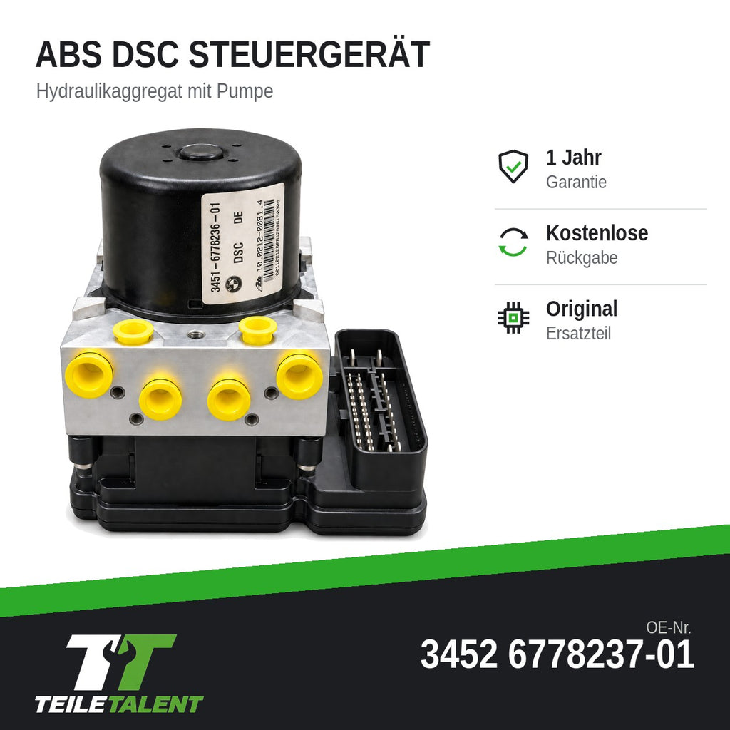 34526778237 ABS DSC Block Steuergerät BMW 3er E90 1er E87 Hydraulikblock