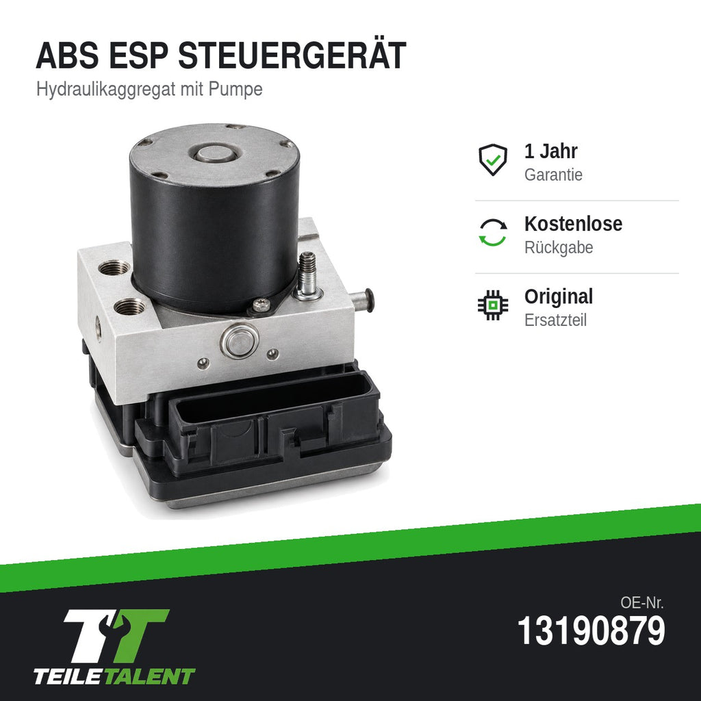 Opel Corsa C Meriva A Tigra TwinTop ABS Hydraulikblock Steuergerät 13190879