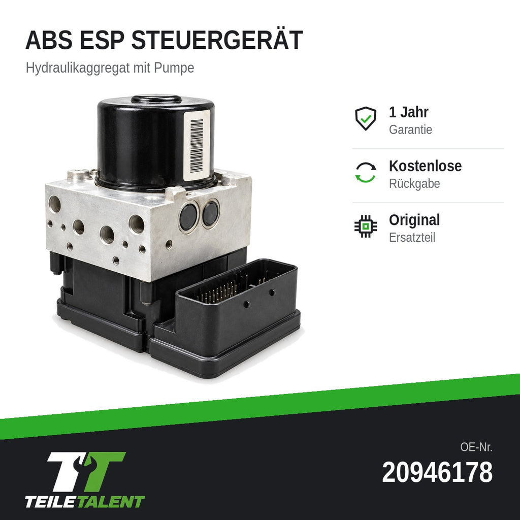 20946178 ABS ESP Block Steuergerät Hydraulikblock Opel Antara